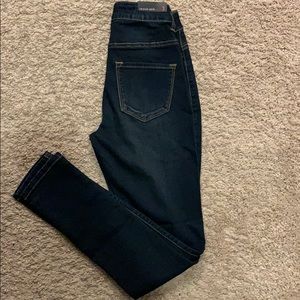 Dark blue denim jeans